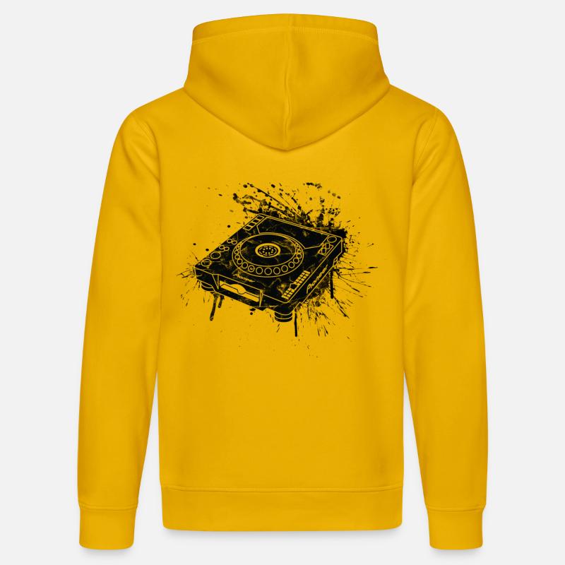 CDJ 1000 Graffiti DJ - Stanley/Stella Unisex Bio-Hoodie DRUMMER - Spektralgelb