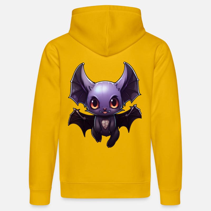 Fledermaus Anime - Stanley/Stella Unisex Bio-Hoodie DRUMMER  - Spektralgelb