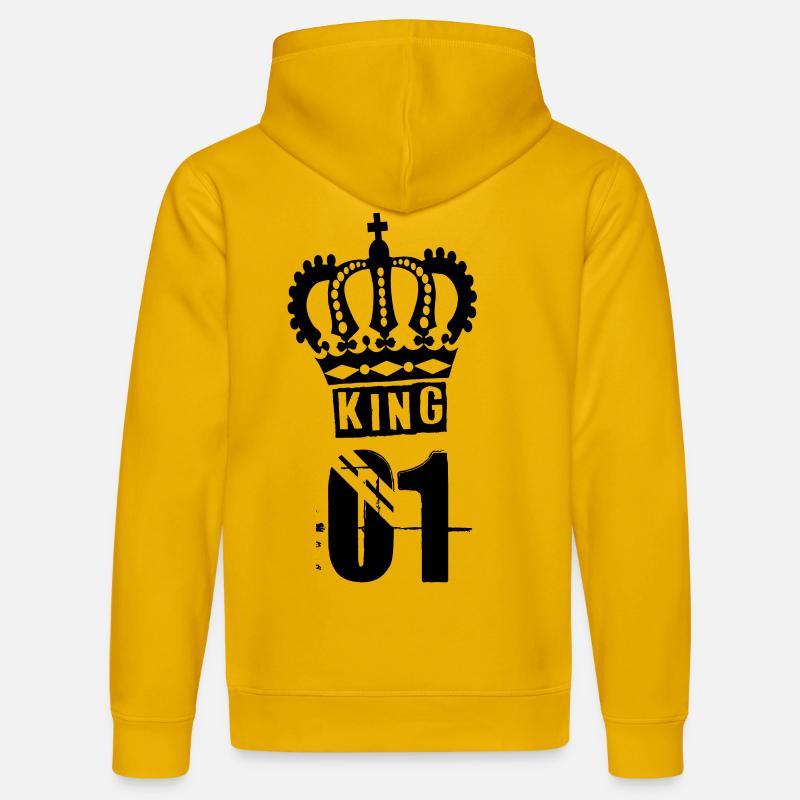 KING - Sweat à capuche bio DRUMMER Stanley/Stella Unisexe - jaune spectre