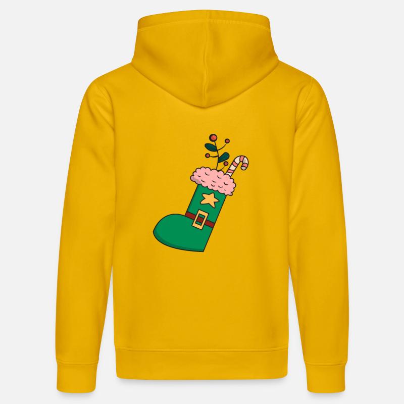 Chaussette de Noël - Sweat à capuche bio DRUMMER Stanley/Stella Unisexe - jaune spectre
