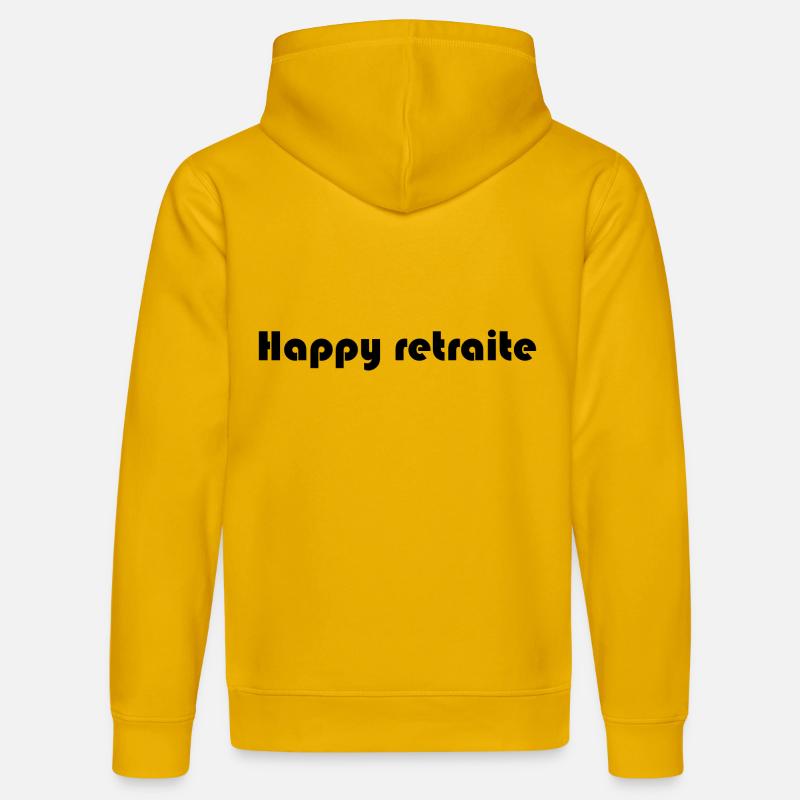 RETRAITE. RETRAITE. RETRAITEE. RETRAITE - Sweat à capuche bio DRUMMER Stanley/Stella Unisexe - jaune spectre