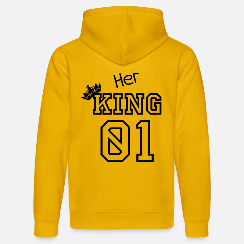 Son KING 01 - Sweat à capuche bio DRUMMER Stanley/Stella Unisexe - jaune spectre
