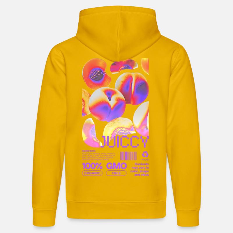 Déclaration pêche juteuse - Sweat à capuche bio DRUMMER Stanley/Stella Unisexe - jaune spectre