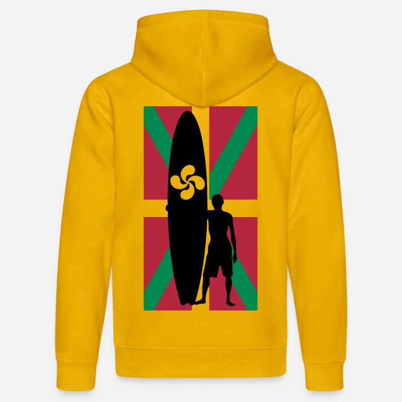 Baskische Surfer - Stanley/Stella Unisex Bio-Hoodie DRUMMER  - Spektralgelb