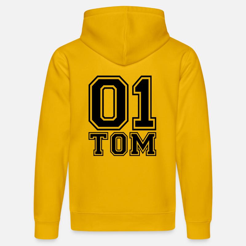 Tom - Nom - Sweat à capuche bio DRUMMER Stanley/Stella Unisexe - jaune spectre