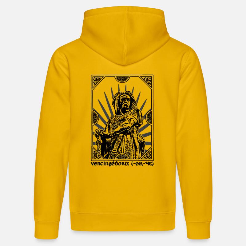 Vercingétorix - Sweat à capuche bio DRUMMER Stanley/Stella Unisexe - jaune spectre