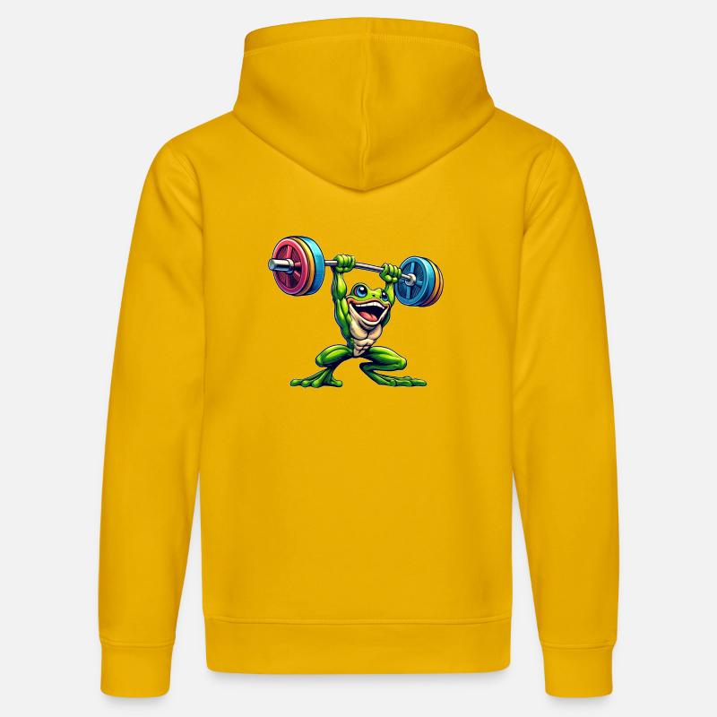 Entraînement d’haltères Frog Toad - Sweat à capuche bio DRUMMER Stanley/Stella Unisexe - jaune spectre