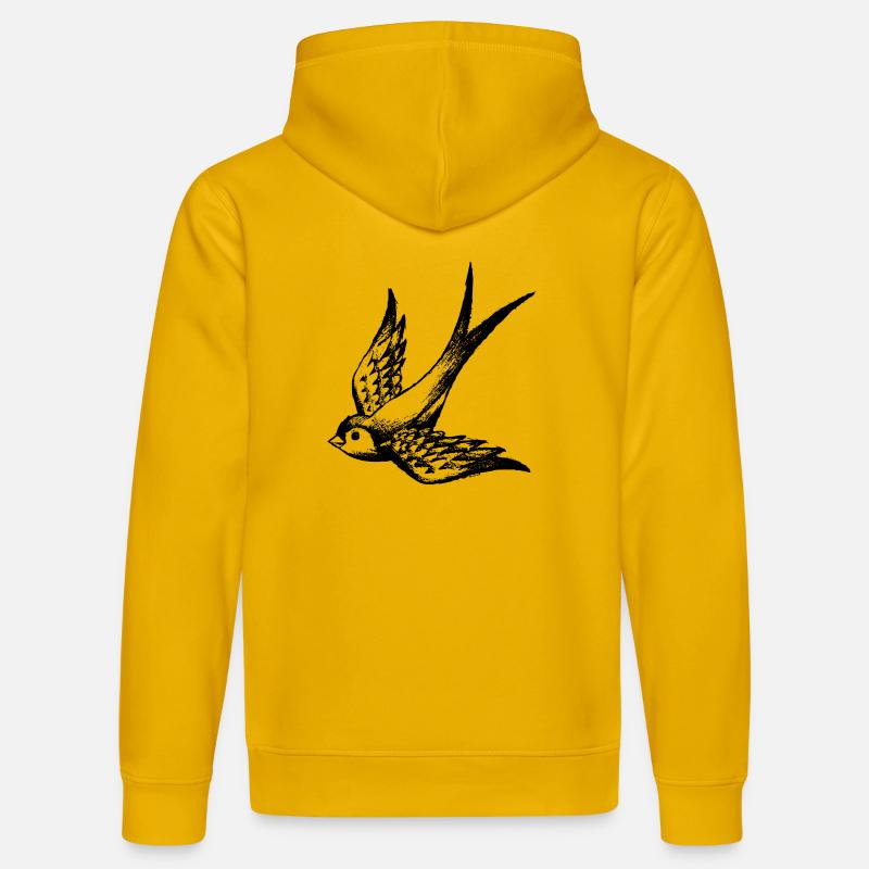 avaler hirondelle aile d'oiseau d'été - Sweat à capuche bio DRUMMER Stanley/Stella Unisexe - jaune spectre