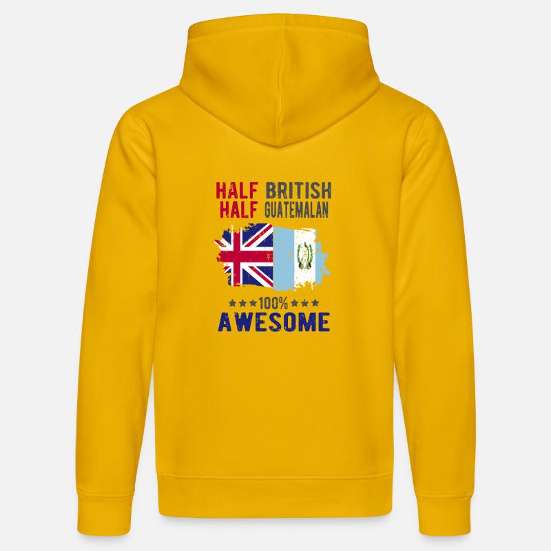 Moitié britannique moitié guatémaltèque - Sweat à capuche bio DRUMMER Stanley/Stella Unisexe - jaune spectre
