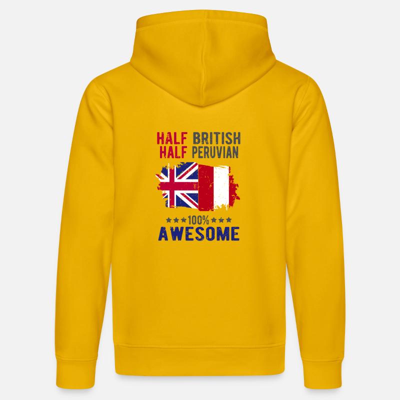 Halb Brite Halb Peruaner - Stanley/Stella Unisex Bio-Hoodie DRUMMER  - Spektralgelb