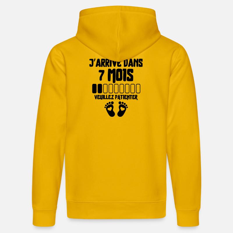 Werdender Vater, werdende Mutter, Schwangerschaft - Stanley/Stella Unisex Bio-Hoodie DRUMMER  - Spektralgelb