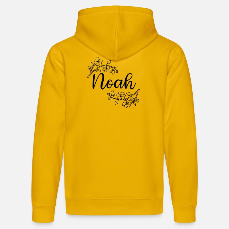 Noé | Nom du nom | Vectographie ! - Sweat à capuche bio DRUMMER Stanley/Stella Unisexe - jaune spectre