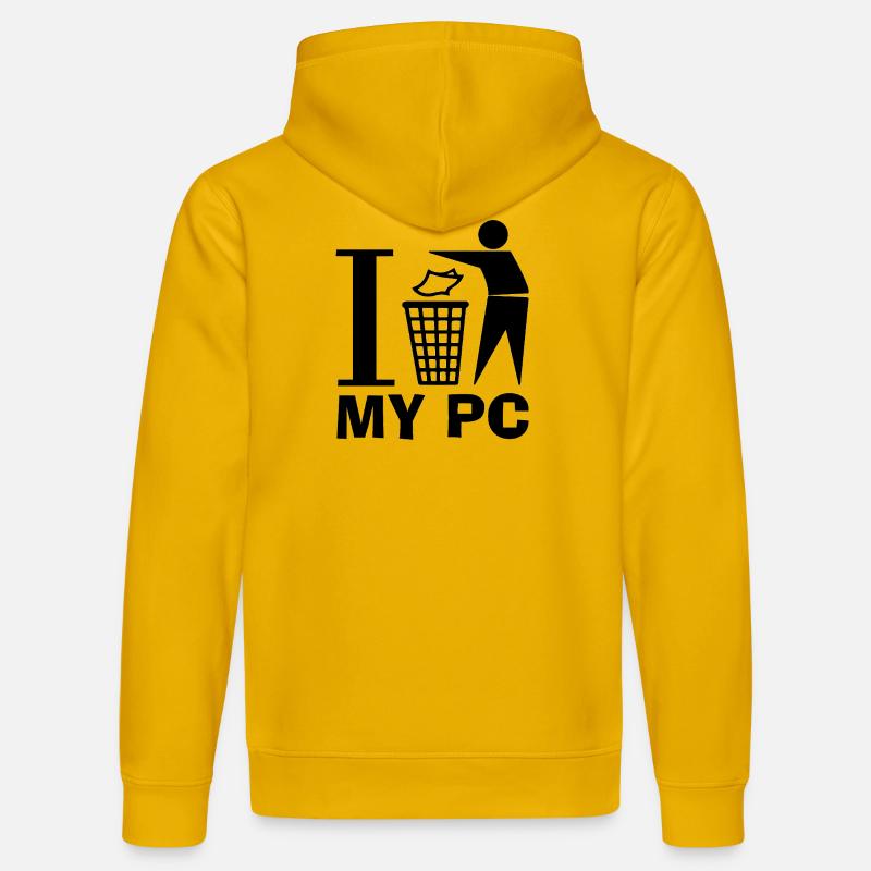 Plus de PC ! - Sweat à capuche bio DRUMMER Stanley/Stella Unisexe - jaune spectre