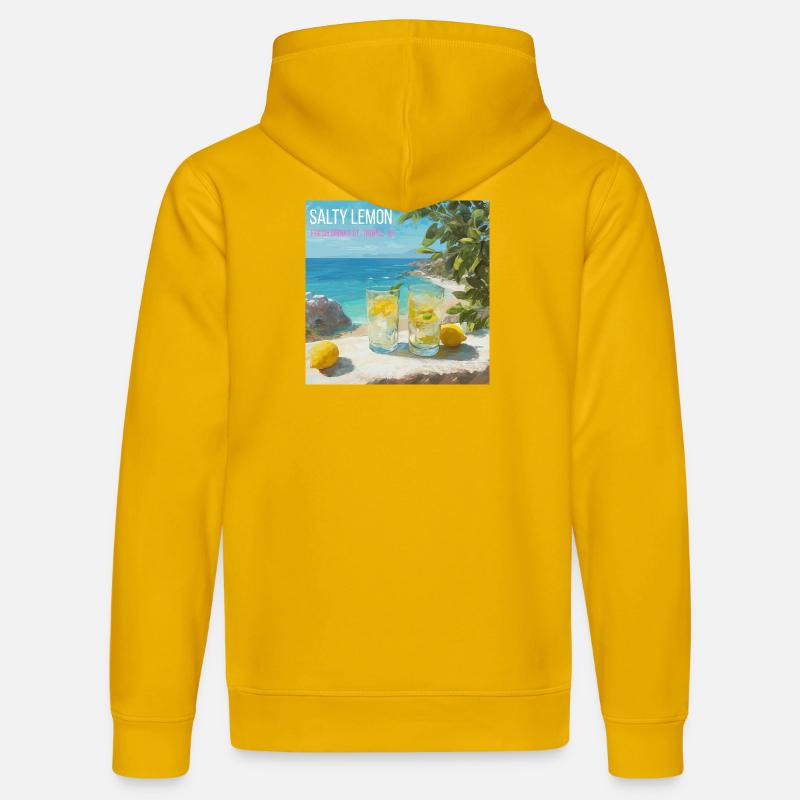 Magic Salt Lemon Beach 87 - Sweat à capuche bio DRUMMER Stanley/Stella Unisexe - jaune spectre