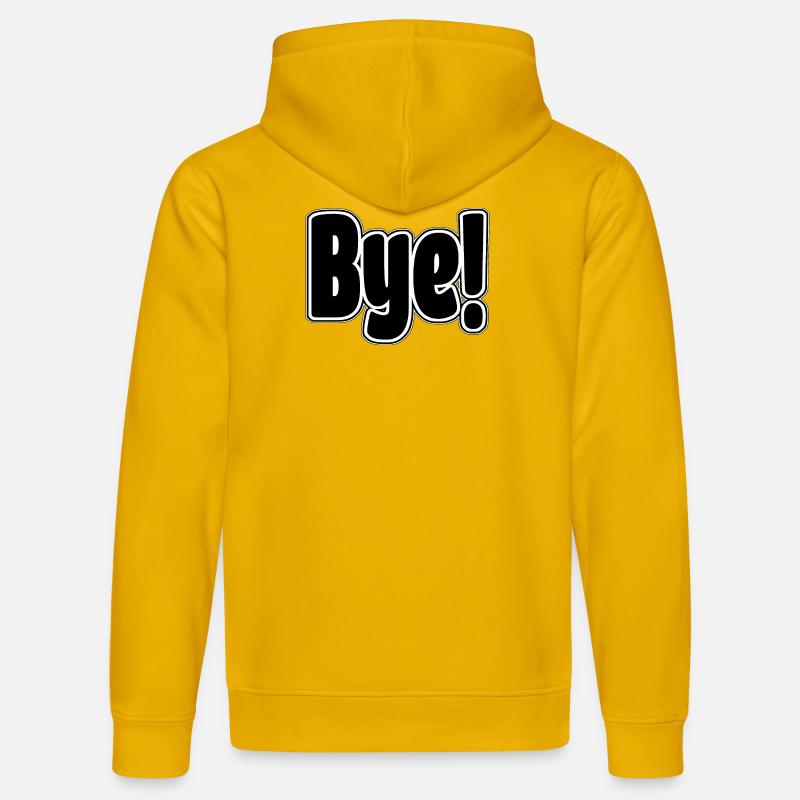 Au revoir!. Expression joyeuse - Sweat à capuche bio DRUMMER Stanley/Stella Unisexe - jaune spectre