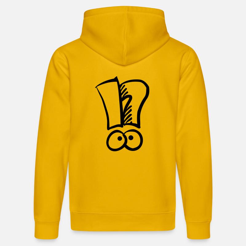 Ausrufezeichen Fragezeichen - Stanley/Stella Unisex Bio-Hoodie DRUMMER  - Spektralgelb