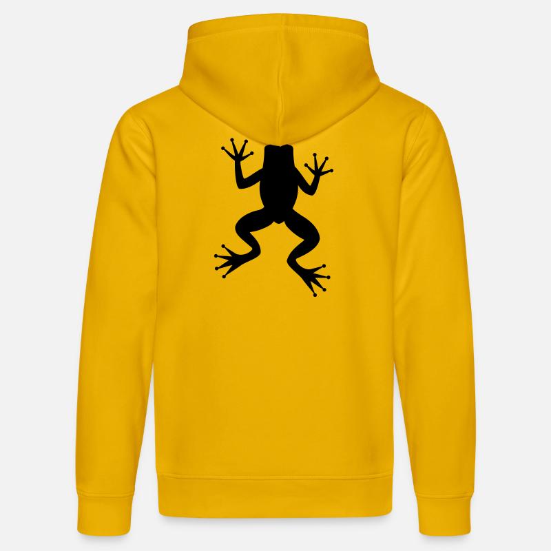 Grenouille crapaud - Sweat à capuche bio DRUMMER Stanley/Stella Unisexe - jaune spectre