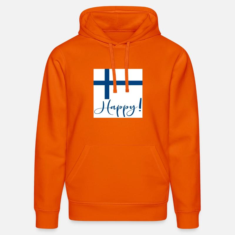DRAPEAU FINLANDAIS - SIGNE HEUREUX - Sweat à capuche bio DRUMMER Stanley/Stella Unisexe - orange profond