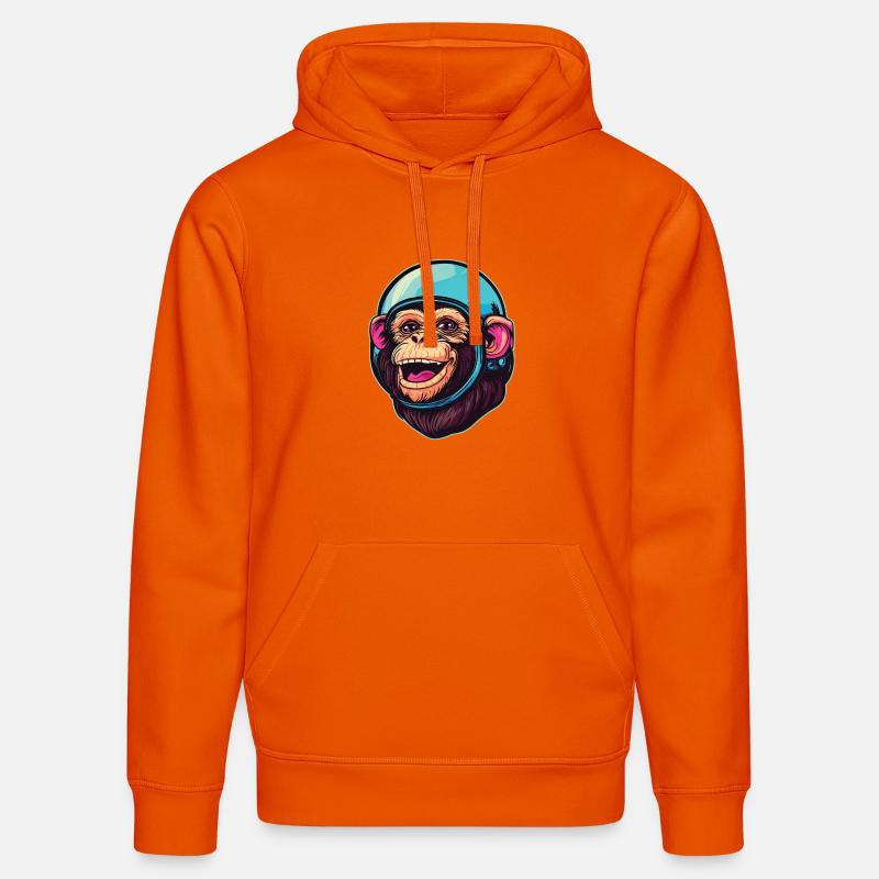 Singe de l’espace - Sweat à capuche bio DRUMMER Stanley/Stella Unisexe - orange profond