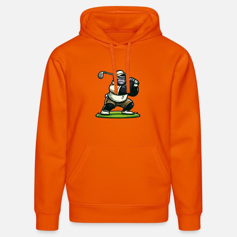 Gorille de golf - Sweat à capuche bio DRUMMER Stanley/Stella Unisexe - orange profond
