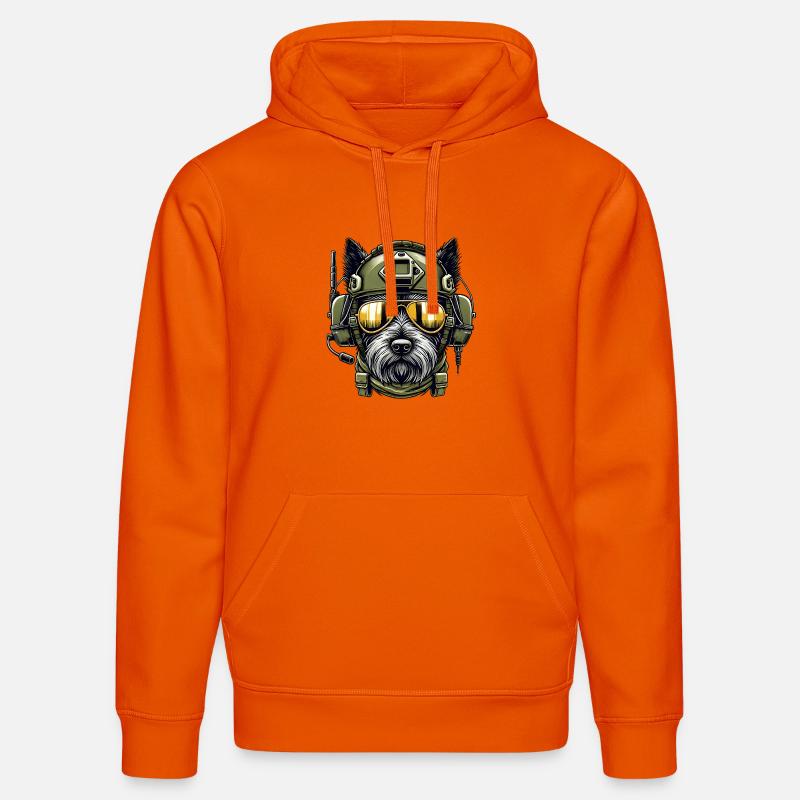 Terrier écossais Conception militaire - Sweat à capuche bio DRUMMER Stanley/Stella Unisexe - orange profond