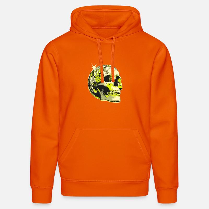 Neon Crâne Boule Disco - Sweat à capuche bio DRUMMER Stanley/Stella Unisexe - orange profond