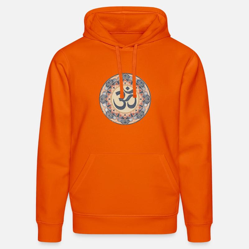 Om Mandala Zen Pattern - Sweat à capuche bio DRUMMER Stanley/Stella Unisexe - orange profond
