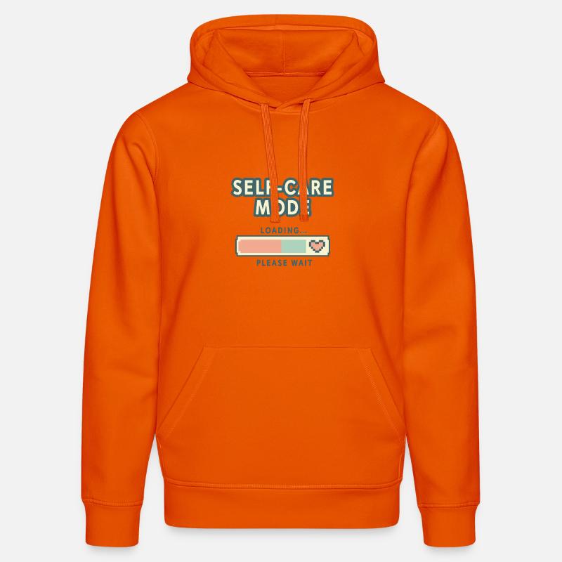 Self-Care Mode Loading - Retro Pixel Edition - Stanley/Stella Unisex Bio-Hoodie DRUMMER  - Tieforange