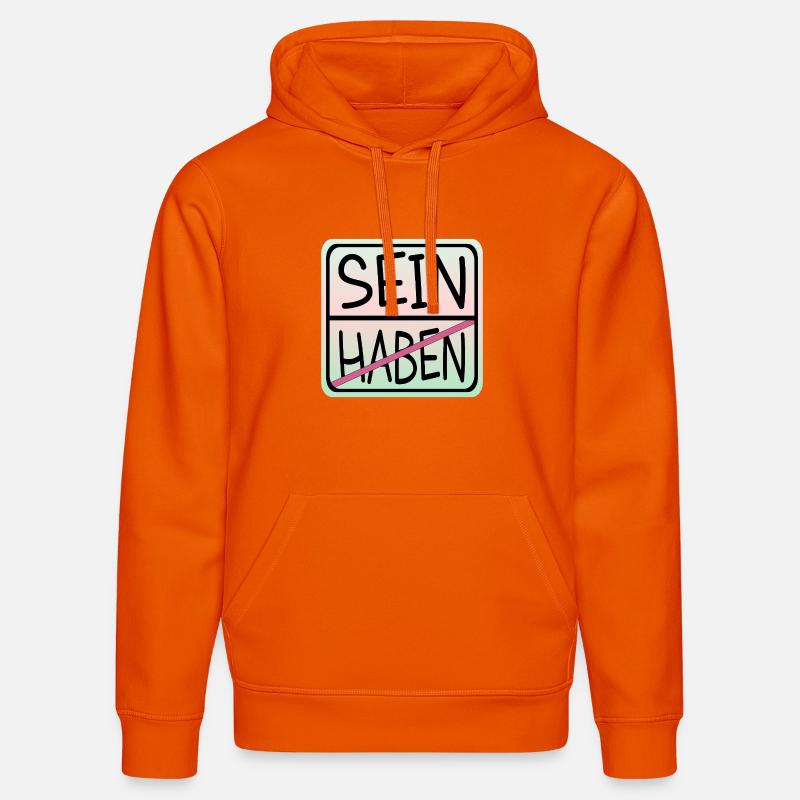 LA PLEINE CONSCIENCE EST - Sweat à capuche bio DRUMMER Stanley/Stella Unisexe - orange profond