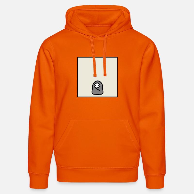 Introverti Cocoon Personnage minimal de mème - Sweat à capuche bio DRUMMER Stanley/Stella Unisexe - orange profond