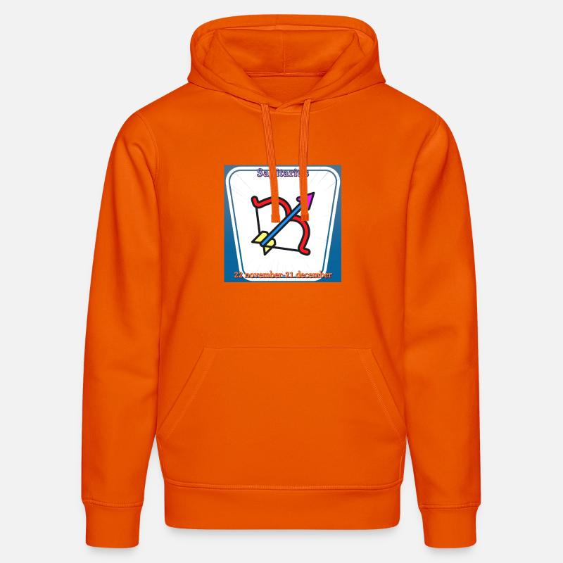 Sagittaire - Sweat à capuche bio DRUMMER Stanley/Stella Unisexe - orange profond