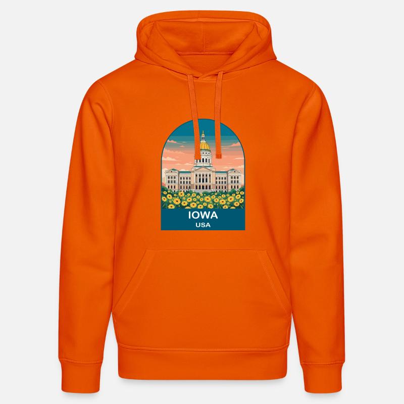 CTY02014 - Sweat à capuche bio DRUMMER Stanley/Stella Unisexe - orange profond