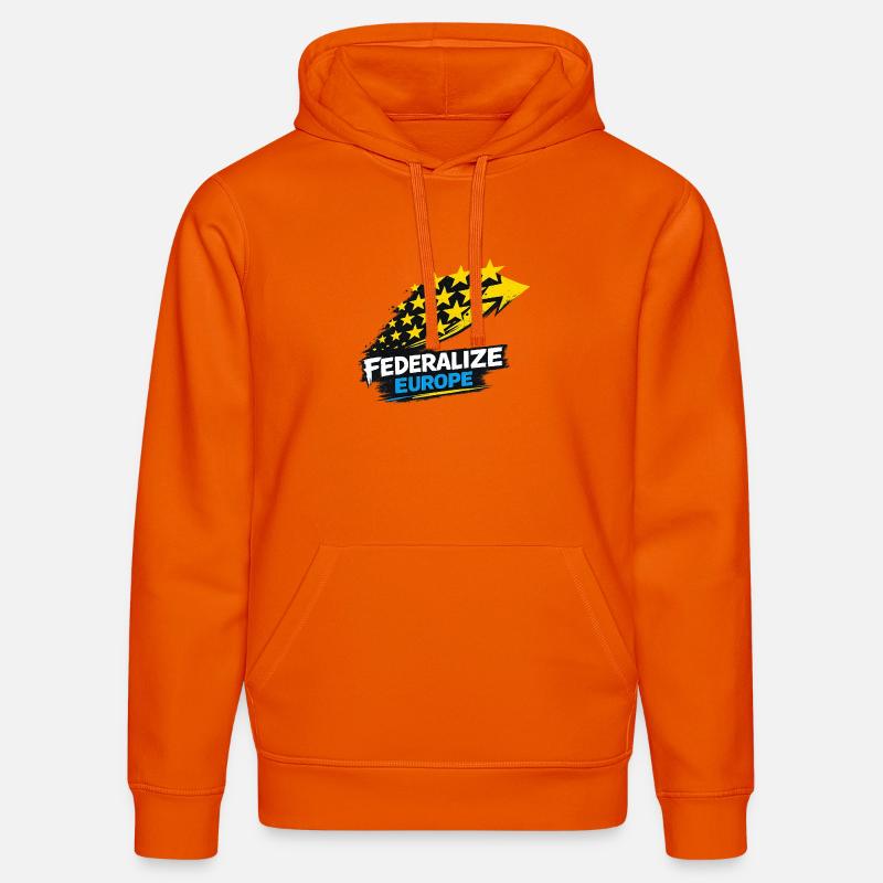 Drapeau de style eurofédéralisme - Sweat à capuche bio DRUMMER Stanley/Stella Unisexe - orange profond
