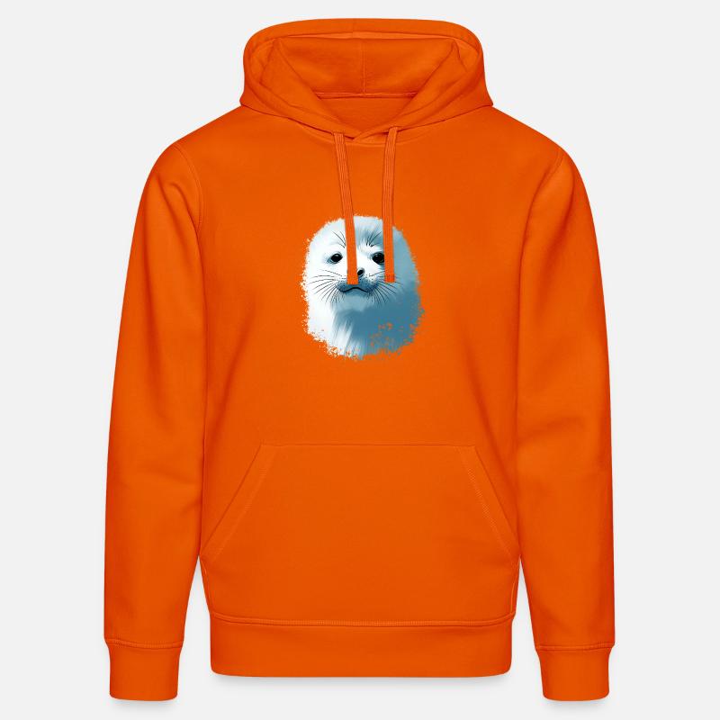 Bébé phoque - Sweat à capuche bio DRUMMER Stanley/Stella Unisexe - orange profond