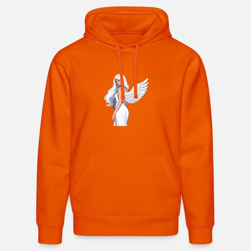 Héroïne Ailée Céleste - Sweat à capuche bio DRUMMER Stanley/Stella Unisexe - orange profond
