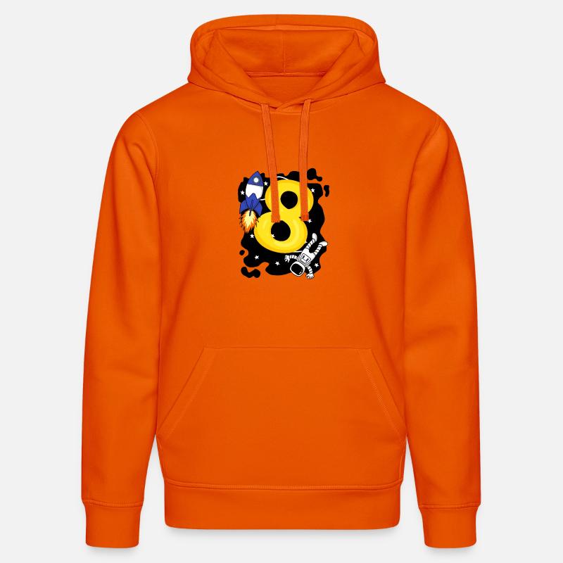 Garçon de 8 ans - Sweat à capuche bio DRUMMER Stanley/Stella Unisexe - orange profond