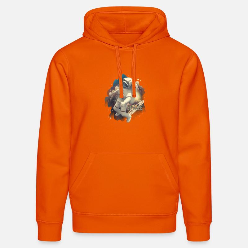 Astronaute dans la magie spatiale - Sweat à capuche bio DRUMMER Stanley/Stella Unisexe - orange profond