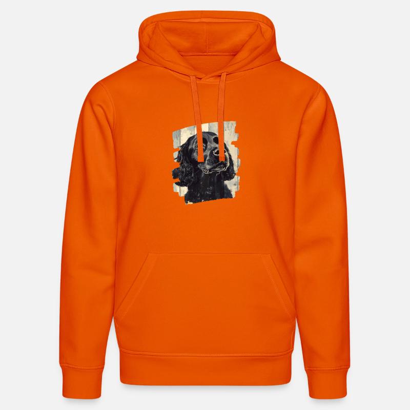 Cocker Spaniel - Sweat à capuche bio DRUMMER Stanley/Stella Unisexe - orange profond