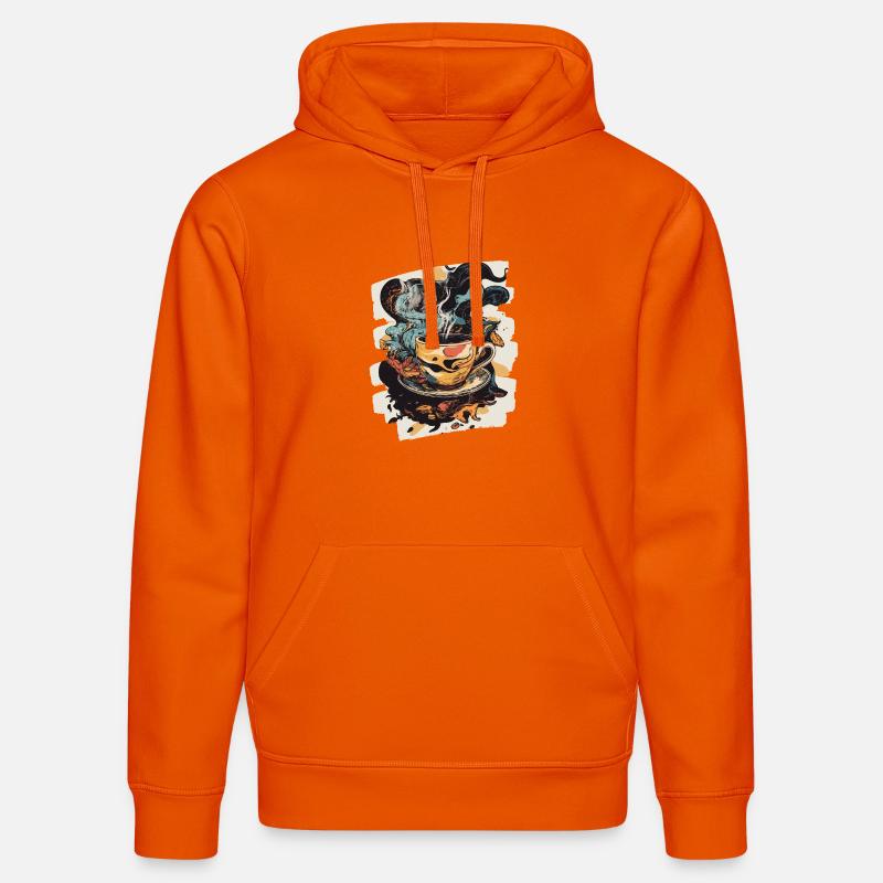 Café Café Amateurs de café - Sweat à capuche bio DRUMMER Stanley/Stella Unisexe - orange profond