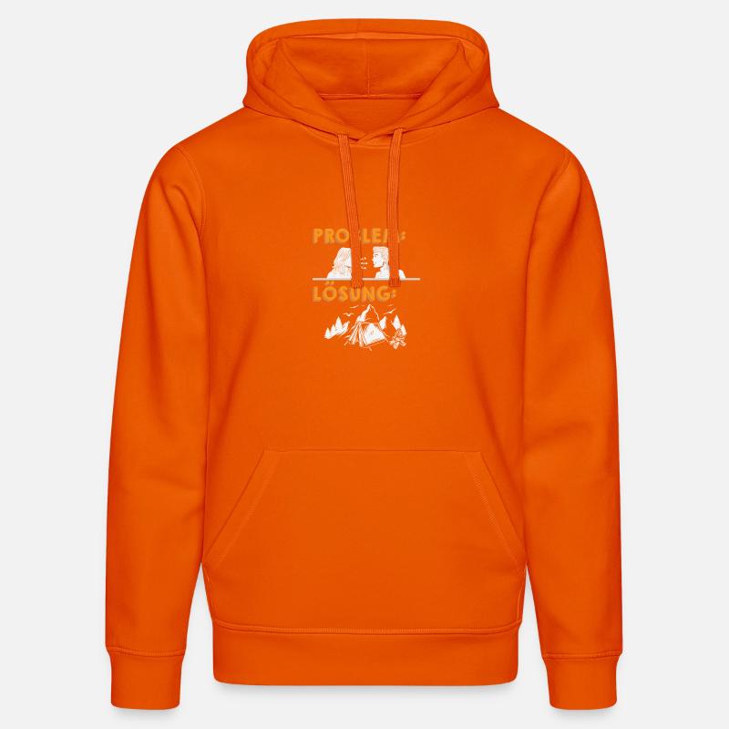Camper Camping Caravane Dicton - Sweat à capuche bio DRUMMER Stanley/Stella Unisexe - orange profond