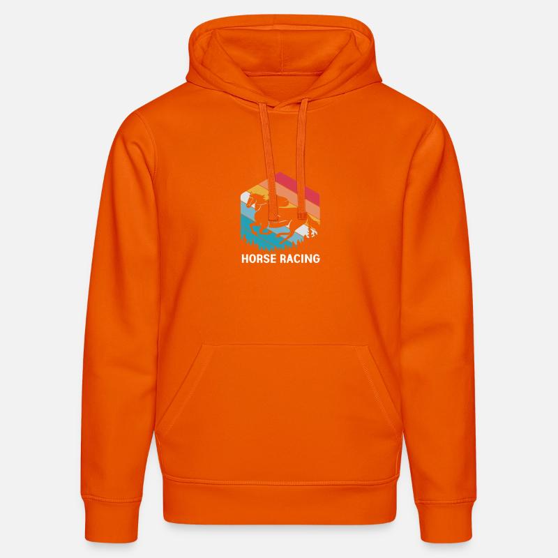 Courses de chevaux - Sweat à capuche bio DRUMMER Stanley/Stella Unisexe - orange profond
