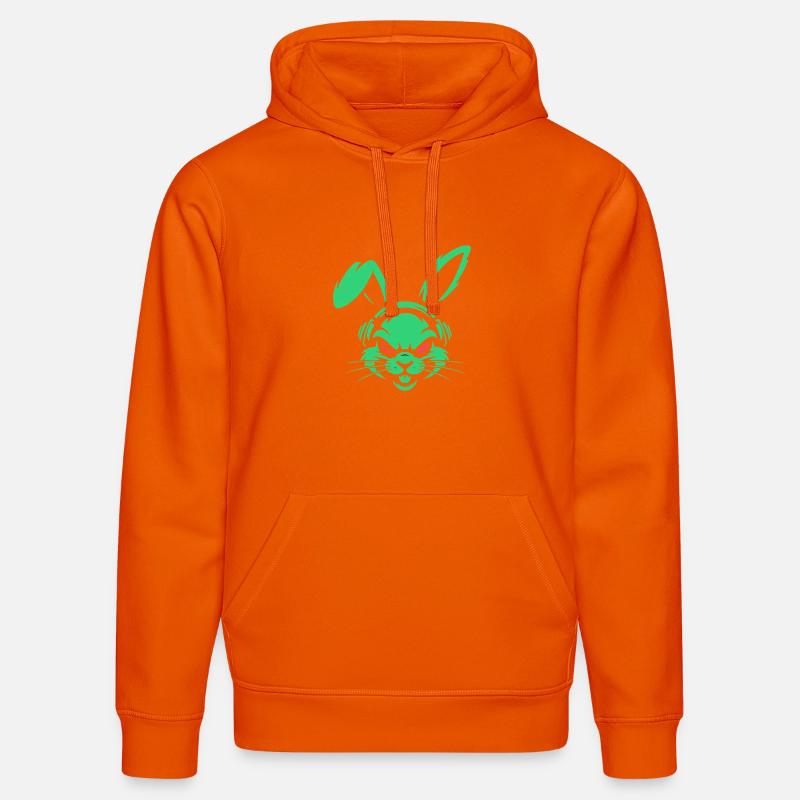Rythmes néon - Sweat à capuche bio DRUMMER Stanley/Stella Unisexe - orange profond