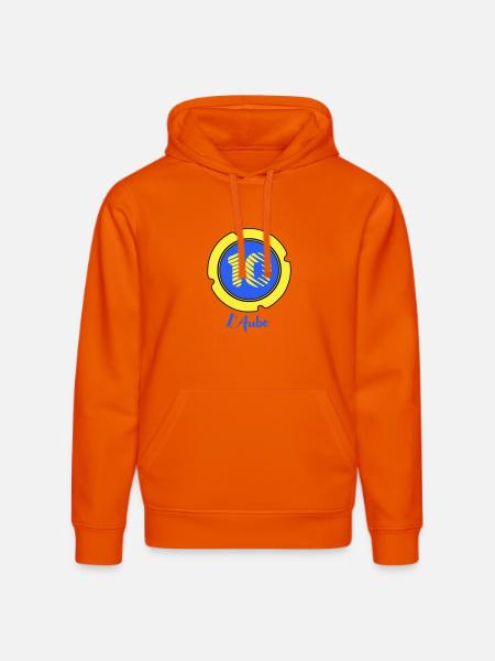 Logo of the Aube department 10 - Stanley/Stella DRUMMER Unisex Organic Hoodie - bright orange