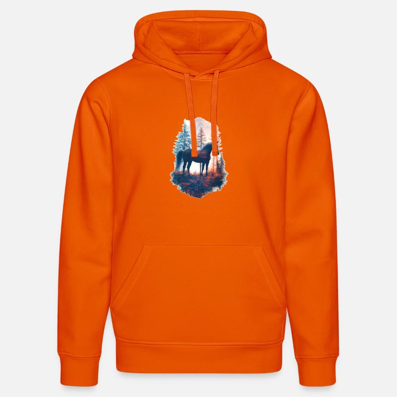 Cheval - Sweat à capuche bio DRUMMER Stanley/Stella Unisexe - orange profond