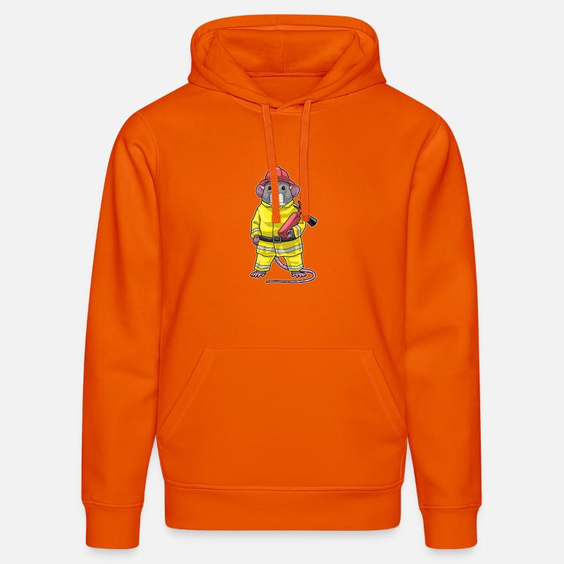 Rat Pompier Extincteur Pompier Pompier - Sweat à capuche bio DRUMMER Stanley/Stella Unisexe - orange profond