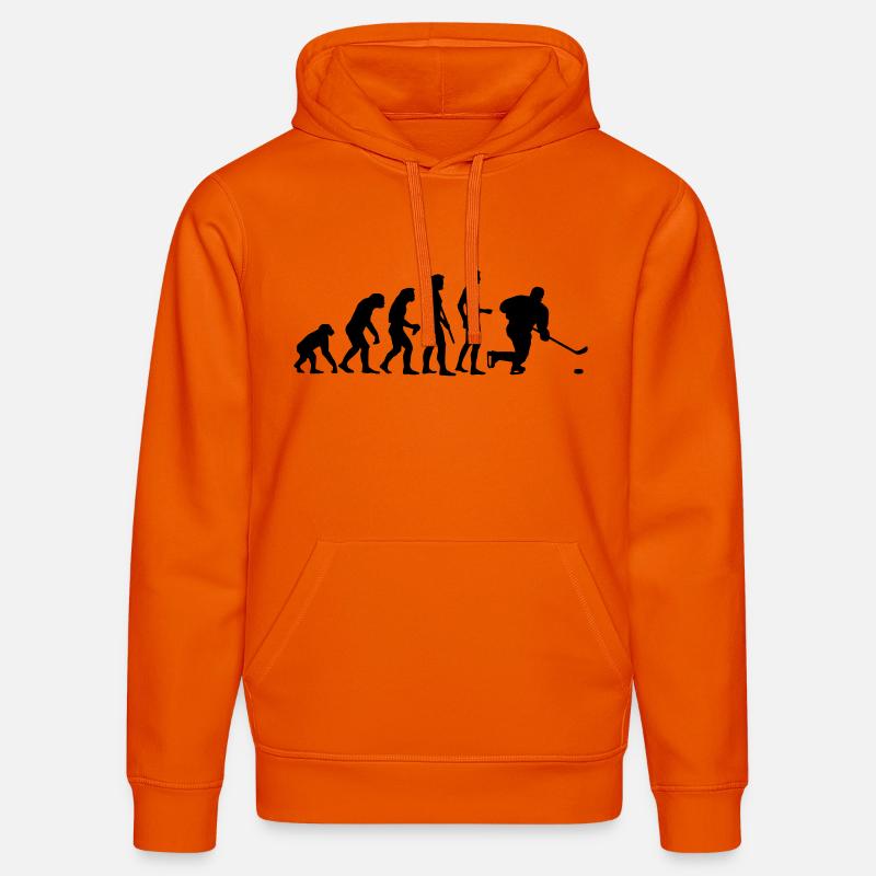 evolution_eishockey_b - Sweat à capuche bio DRUMMER Stanley/Stella Unisexe - orange profond