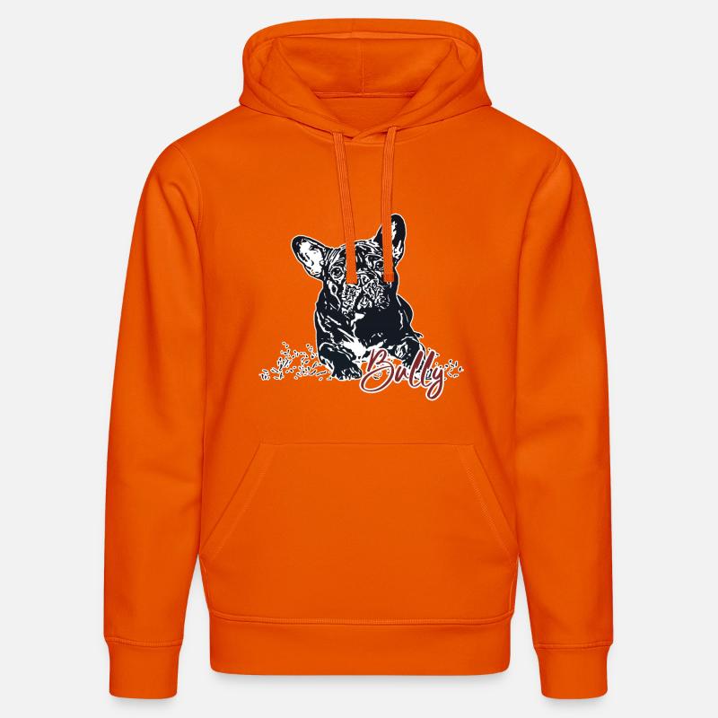 Bully - Bouledogue français mignon - Sweat à capuche bio DRUMMER Stanley/Stella Unisexe - orange profond