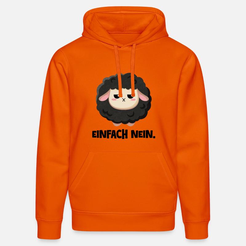 Grumpy Schaf Einfach nein - Stanley/Stella Unisex Bio-Hoodie DRUMMER  - Tieforange