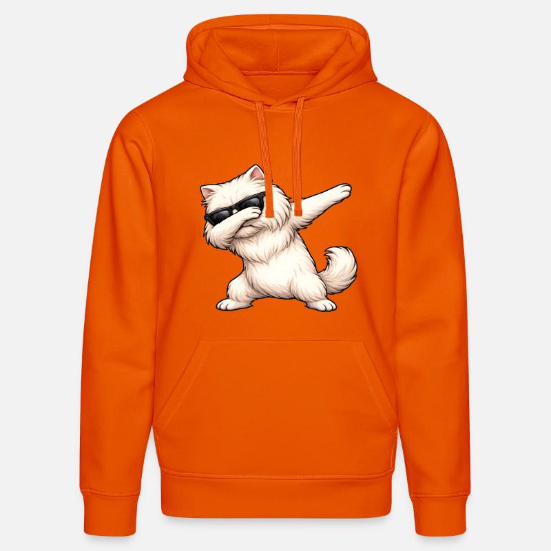 Dab du chat perse - Sweat à capuche bio DRUMMER Stanley/Stella Unisexe - orange profond
