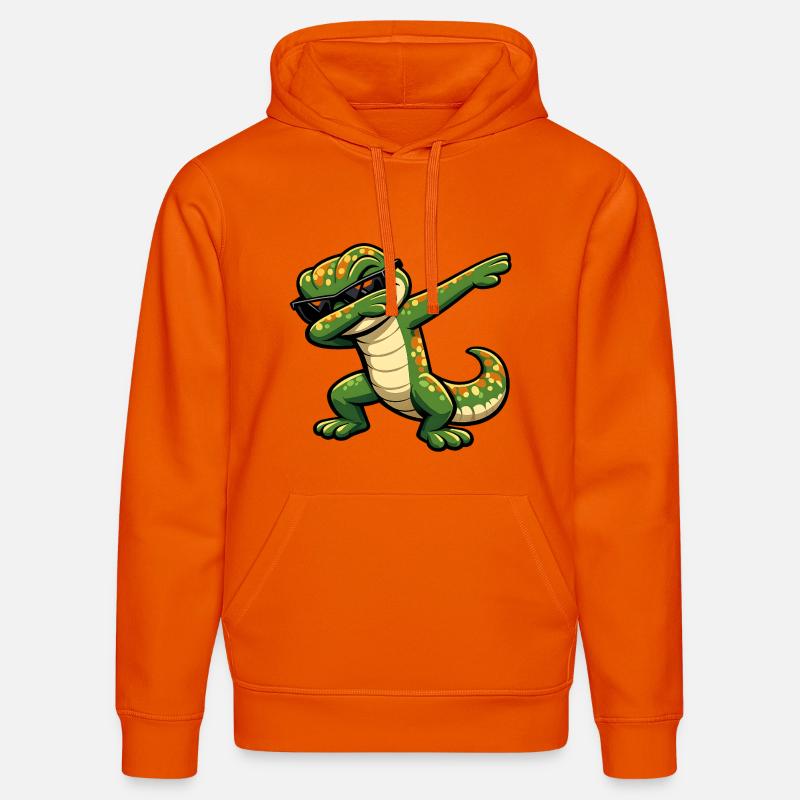 Dabping Gecko - Sweat à capuche bio DRUMMER Stanley/Stella Unisexe - orange profond